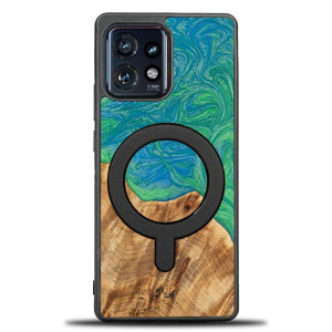 Etui Bewood Unique na Motorola Edge 40 Pro - Neons - Tokyo z MagSafe