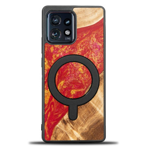 Etui Bewood Unique na Motorola Edge 40 Pro - Neons - Paris z MagSafe