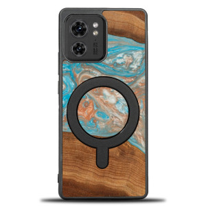 Etui Bewood Unique na Motorola Edge 40 - Planets - Saturn z MagSafe