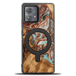 Etui Bewood Unique na Motorola Edge 40 Neo - Planets - Jowisz z MagSafe