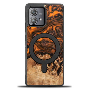 Etui Bewood Unique na Motorola Edge 40 Neo - Orange z MagSafe