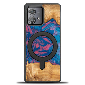Etui Bewood Unique na Motorola Edge 40 Neo - Neons - Vegas z MagSafe