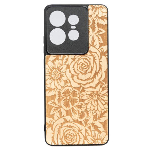 Drewniane Etui Bewood do Motorola Edge 50 Pro RóżE ANIEGRE