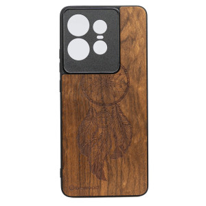 Drewniane Etui Bewood do Motorola Edge 50 Pro ŁAPACZ SNÓW IMBUIA