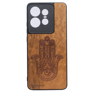 Drewniane Etui Bewood do Motorola Edge 50 Pro HAMSA IMBUIA