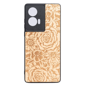 Drewniane Etui Bewood do Motorola Edge 50 Fusion RóżE ANIEGRE