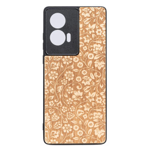 Drewniane Etui Bewood do Motorola Edge 50 Fusion KWIATY POLNE ANIEGRE