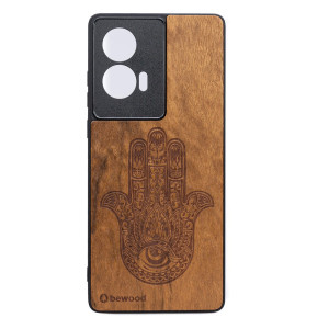 Drewniane Etui Bewood do Motorola Edge 50 Fusion HAMSA IMBUIA