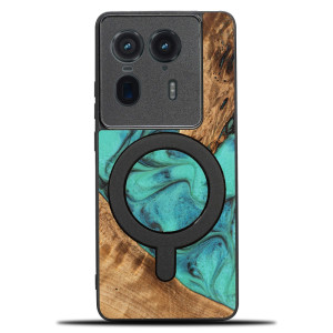 Etui Bewood Unique do Motorola Edge 50 Ultra - Turquoise z MagSafe
