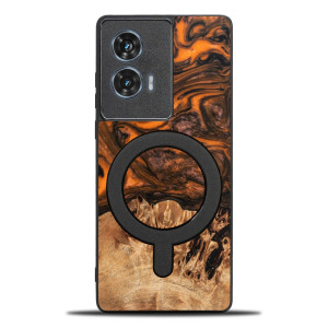 Etui Bewood Unique do Motorola Edge 50 Fusion - Orange z MagSafe