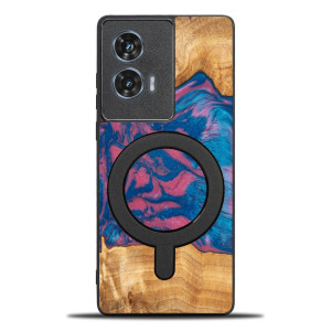 Etui Bewood Unique do Motorola Edge 50 Fusion - Neons - Vegas z MagSafe
