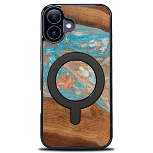Etui Bewood Unique do iPhone 16 - Planets - Saturn z MagSafe