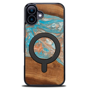Etui Bewood Unique do iPhone 16 Plus - Planets - Saturn z MagSafe