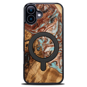 Etui Bewood Unique do iPhone 16 Plus - Planets - Jowisz z MagSafe