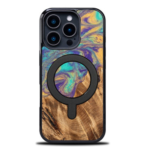 Etui Bewood Unique do iPhone 16 Pro - Planets - Merkury z MagSafe