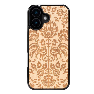 Drewniane Etui Bewood do iPhone 16 POLSKI FOLK ANIEGRE