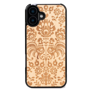 Drewniane Etui Bewood do iPhone 16 Plus POLSKI FOLK ANIEGRE