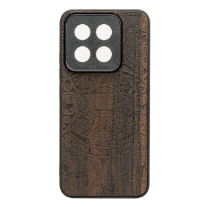 Drewniane Etui Bewood do Xiaomi 14T Pro KALENDARZ AZTECKI ZIRICOTE