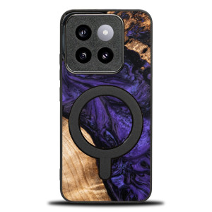 Etui Bewood Unique do Xiaomi 14T Pro - Violet z MagSafe