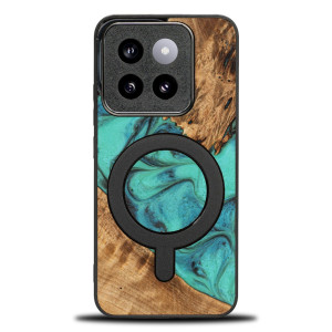 Etui Bewood Unique do Xiaomi 14T Pro - Turquoise z MagSafe