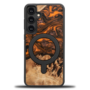 Etui Bewood Unique do Samsung Galaxy S24 FE 5G - Orange z MagSafe