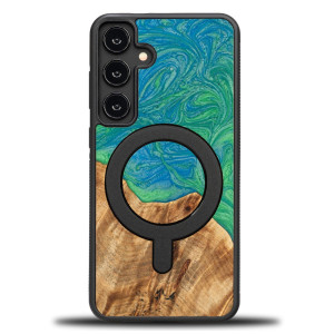 Etui Bewood Unique do Samsung Galaxy S24 FE 5G - Neons - Tokyo z MagSafe