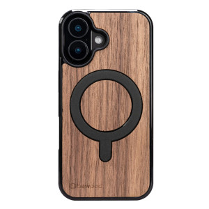 Drewniane Etui Bewood do iPhone 16 ORZECH AMERYKAŃSKI z MagSafe