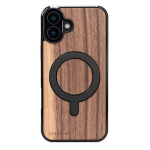 Drewniane Etui Bewood do iPhone 16 Plus ORZECH AMERYKAŃSKI z MagSafe