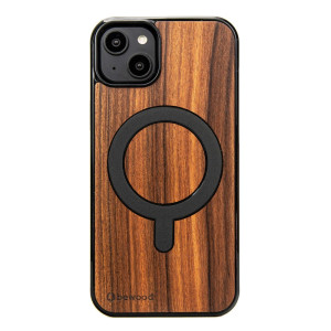 Drewniane Etui Bewood do iPhone 15 Plus PALISANDER SANTOS z MagSafe