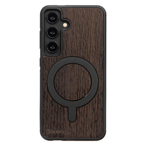 Drewniane Etui Bewood do Samsung Galaxy S25 DĄB WĘDZONY z MagSafe