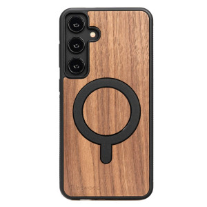 Drewniane Etui Bewood do Samsung Galaxy S25 Plus ORZECH AMERYKAŃSKI z MagSafe