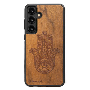 Drewniane Etui Bewood do Samsung Galaxy S25 Plus HAMSA IMBUIA