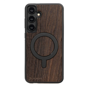 Drewniane Etui Bewood do Samsung Galaxy S25 Plus DĄB WĘDZONY z MagSafe