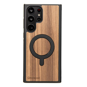 Drewniane Etui Bewood do Samsung Galaxy S25 Ultra ORZECH AMERYKAŃSKI z MagSafe