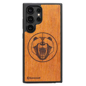 Drewniane Etui Bewood do Samsung Galaxy S25 Ultra NIEDŹWIEDŹ MERBAU