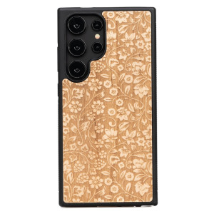 Drewniane Etui Bewood do Samsung Galaxy S25 Ultra KWIATY POLNE ANIEGRE