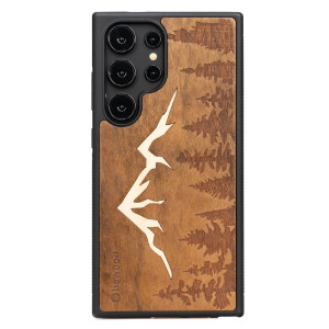 Drewniane Etui Bewood do Samsung Galaxy S25 Ultra GÓRY IMBUIA
