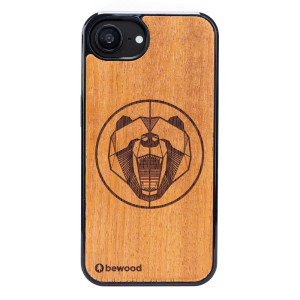 Drewniane Etui Bewood do iPhone 17e / 16e NIEDŹWIEDŹ MERBAU