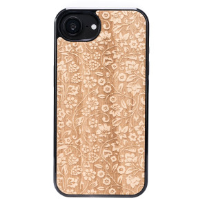 Drewniane Etui Bewood do iPhone 17e / 16e KWIATY POLNE ANIEGRE
