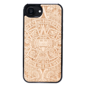 Drewniane Etui Bewood do iPhone 17e / 16e KALENDARZ AZTECKI ANIEGRE