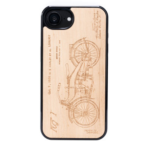 Drewniane Etui Bewood do iPhone 17e / 16e HARLEY PATENT ANIEGRE