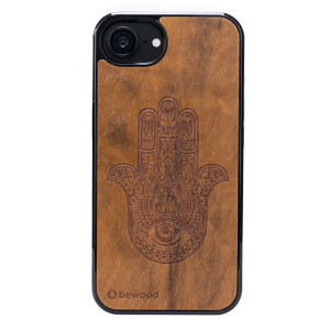 Drewniane Etui Bewood do iPhone 17e / 16e HAMSA IMBUIA