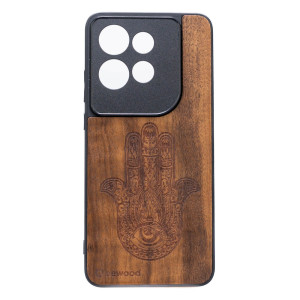 Drewniane Etui Bewood do Motorola Edge 50 Neo / 60 Neo HAMSA IMBUIA