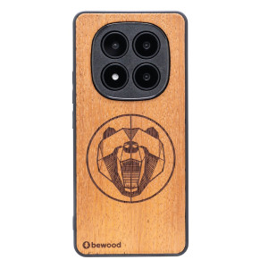 Drewniane Etui Bewood do Xiaomi Redmi Note 14 Pro 5G NIEDŹWIEDŹ MERBAU