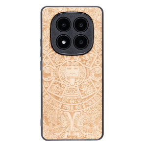 Drewniane Etui Bewood do Xiaomi Redmi Note 14 Pro 5G KALENDARZ AZTECKI ANIEGRE