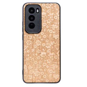 Drewniane Etui Bewood do Oppo Reno 12 Pro 5G KWIATY POLNE ANIEGRE