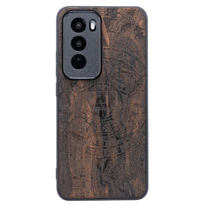 Drewniane Etui Bewood do Oppo Reno 12 Pro 5G KALENDARZ AZTECKI ZIRICOTE