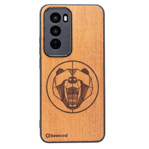 Drewniane Etui Bewood do Oppo Reno 12 5G  NIEDŹWIEDŹ MERBAU