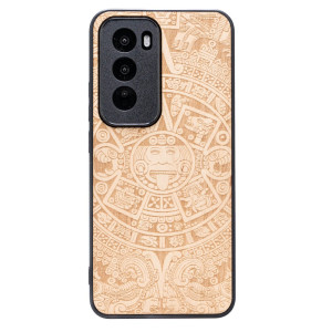 Drewniane Etui Bewood do Oppo Reno 12 5G  KALENDARZ AZTECKI ANIEGRE