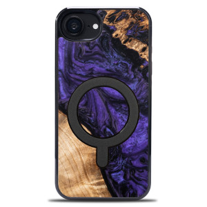 Etui Bewood Unique do iPhone 17e / 16e - Violet z MagSafe
